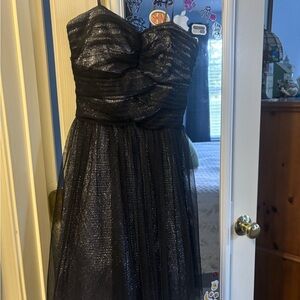 Elegant Black Strap Mini Dress